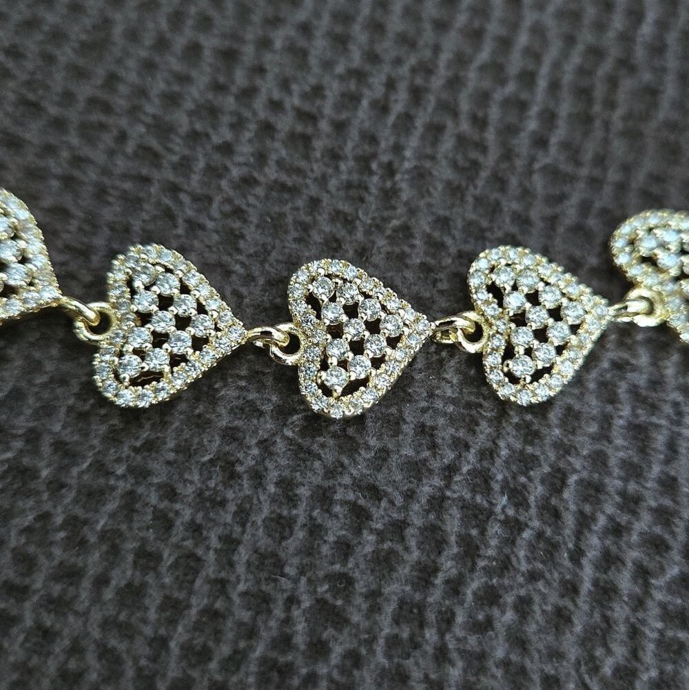 Gemelli👭 "Rebecca" Gold Hearts💛 Necklace - NWT - Picture 4 of 16